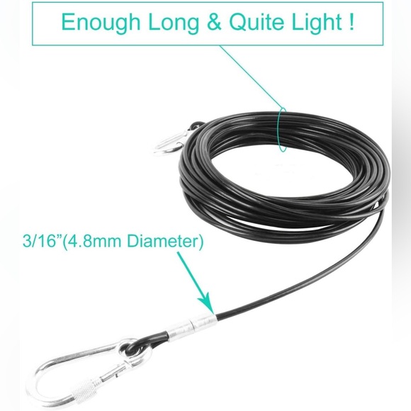 BRAND new sealed Homend Dog Tie Out Cable -100FT - Picture 3 of 9